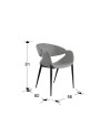 GIRO- SILLON GRIS CLARO-NEGRO